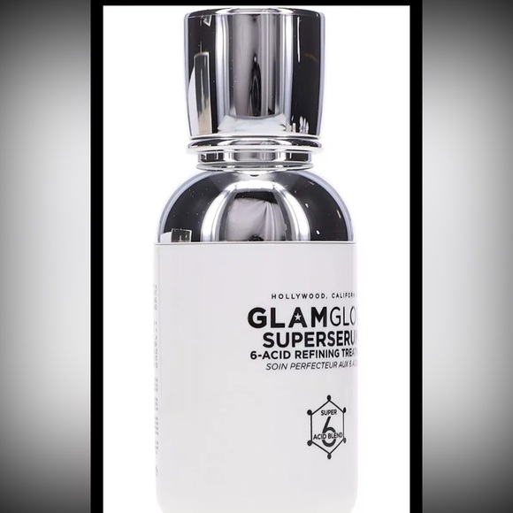 NIB NWT GLAMGLOW SUPERSERUM 6-Acid Refining Treatment EXFOLIATE 1 oz / 30 ml - Picture 9 of 10